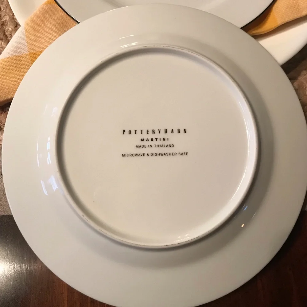 Pottery Barn Martini Plates